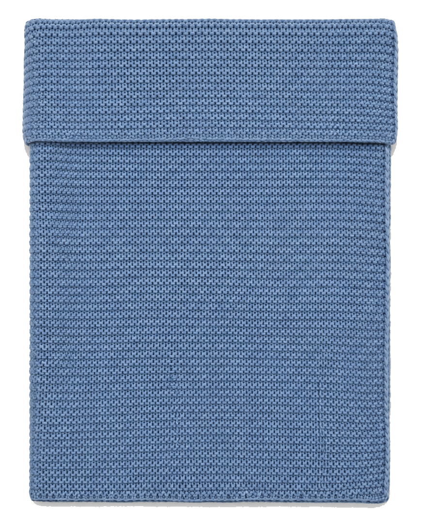 Babydeken met Naam en Icoontje Geborduurd – Smoke Blue