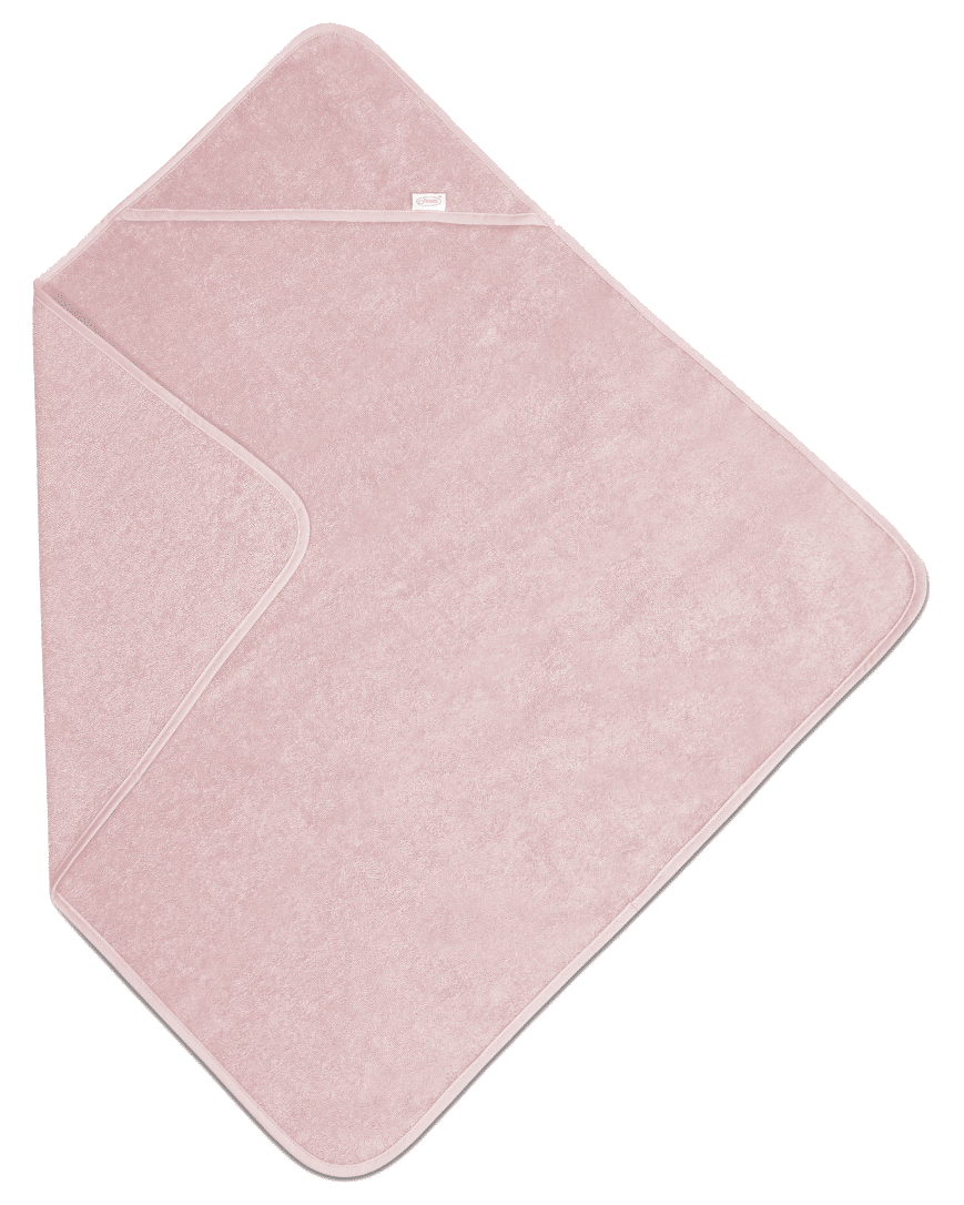 Badcape met naam - Blush