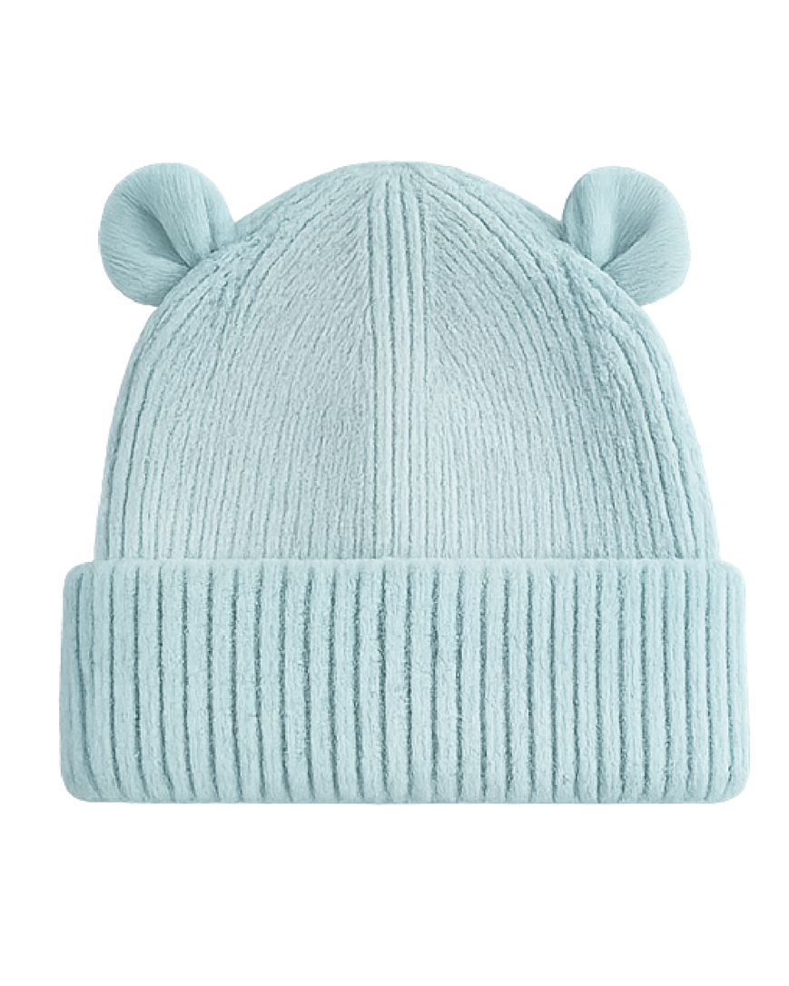 Baby Beanie met Naam - Dusty Turquoise