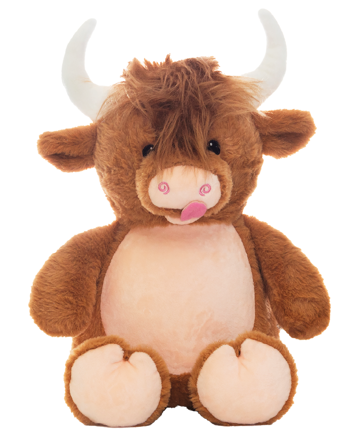 Highlander Koe Knuffel met Naam – Geborduurd Baby- & Kraamcadeau