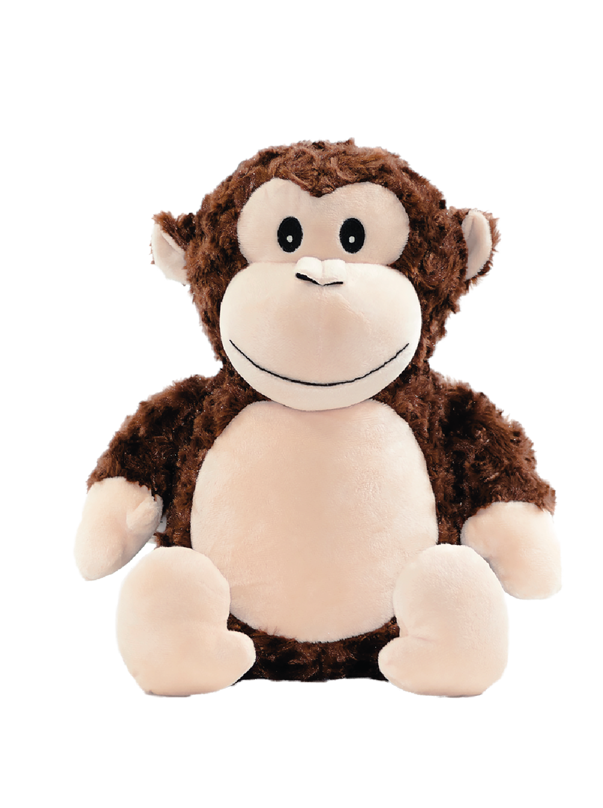 Gepersonaliseerde aap knuffel met geborduurde naam