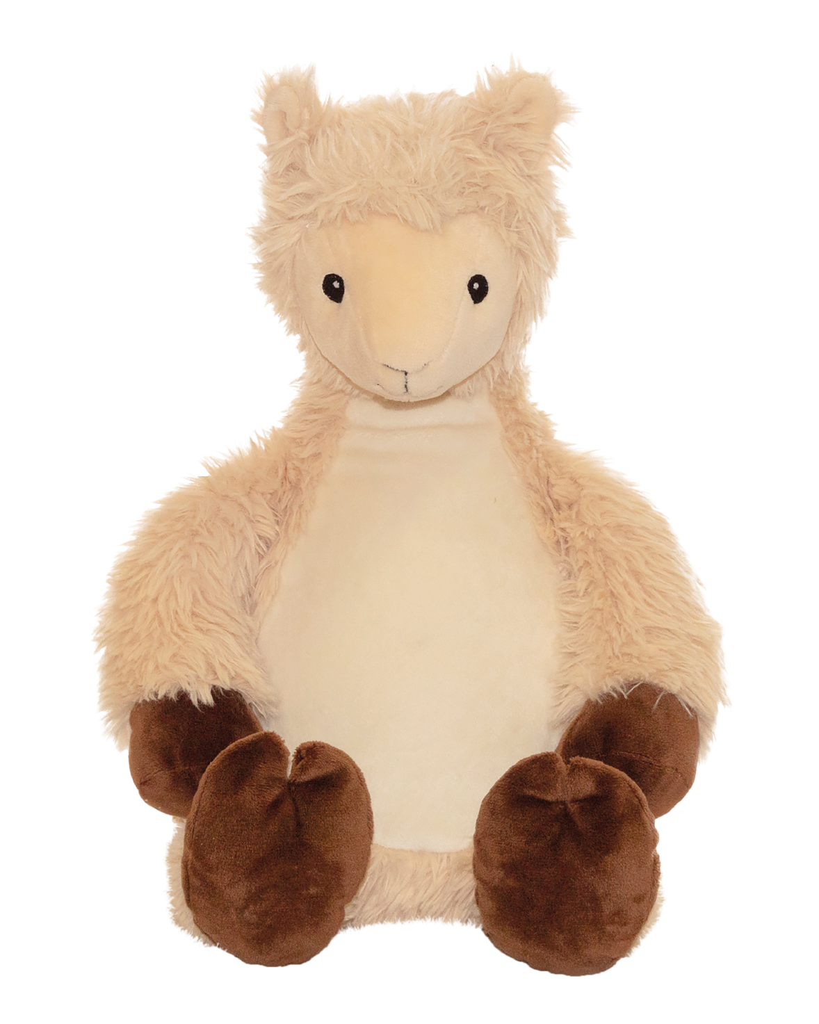 Gepersonaliseerde lama knuffel met geborduurde naam