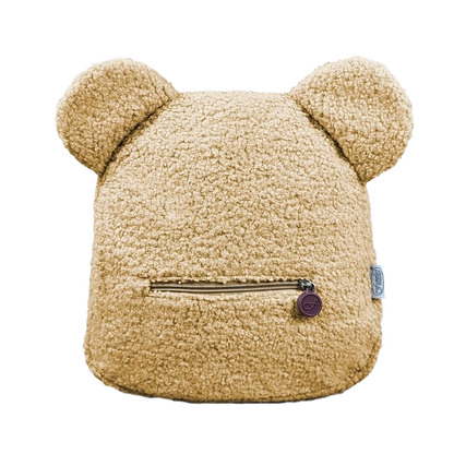 🧸 Teddy Rugzakje cream met Oortjes – Gepersonaliseerd met Naam