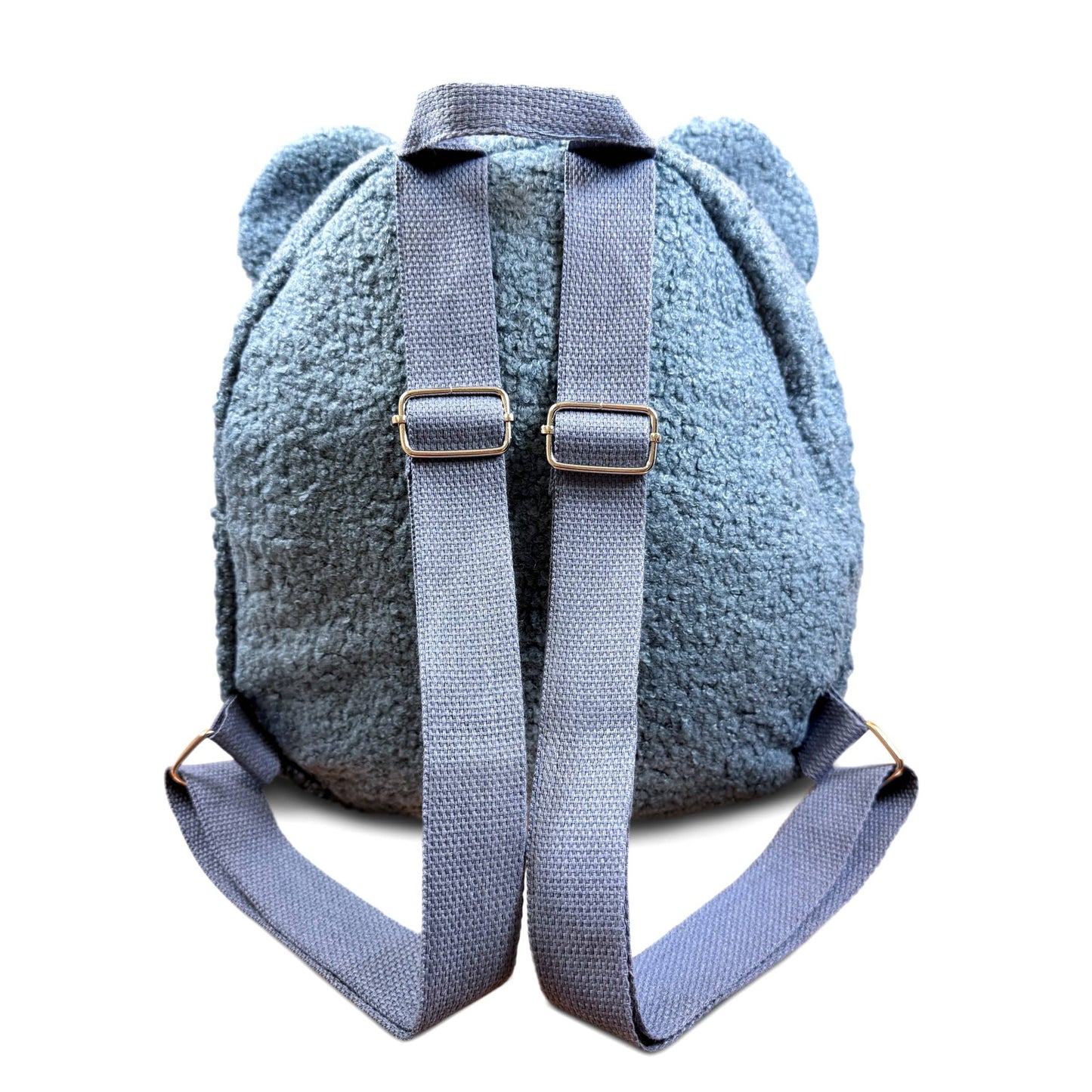 🧸 Teddy Rugzakje blauw met Oortjes – Gepersonaliseerd met Naam