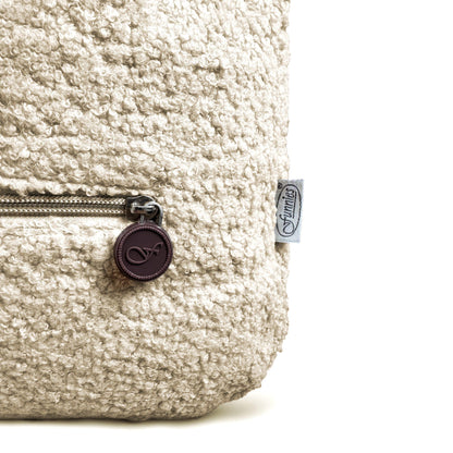 🧸 Teddy Rugzakje milk met Oortjes – Gepersonaliseerd met Naam