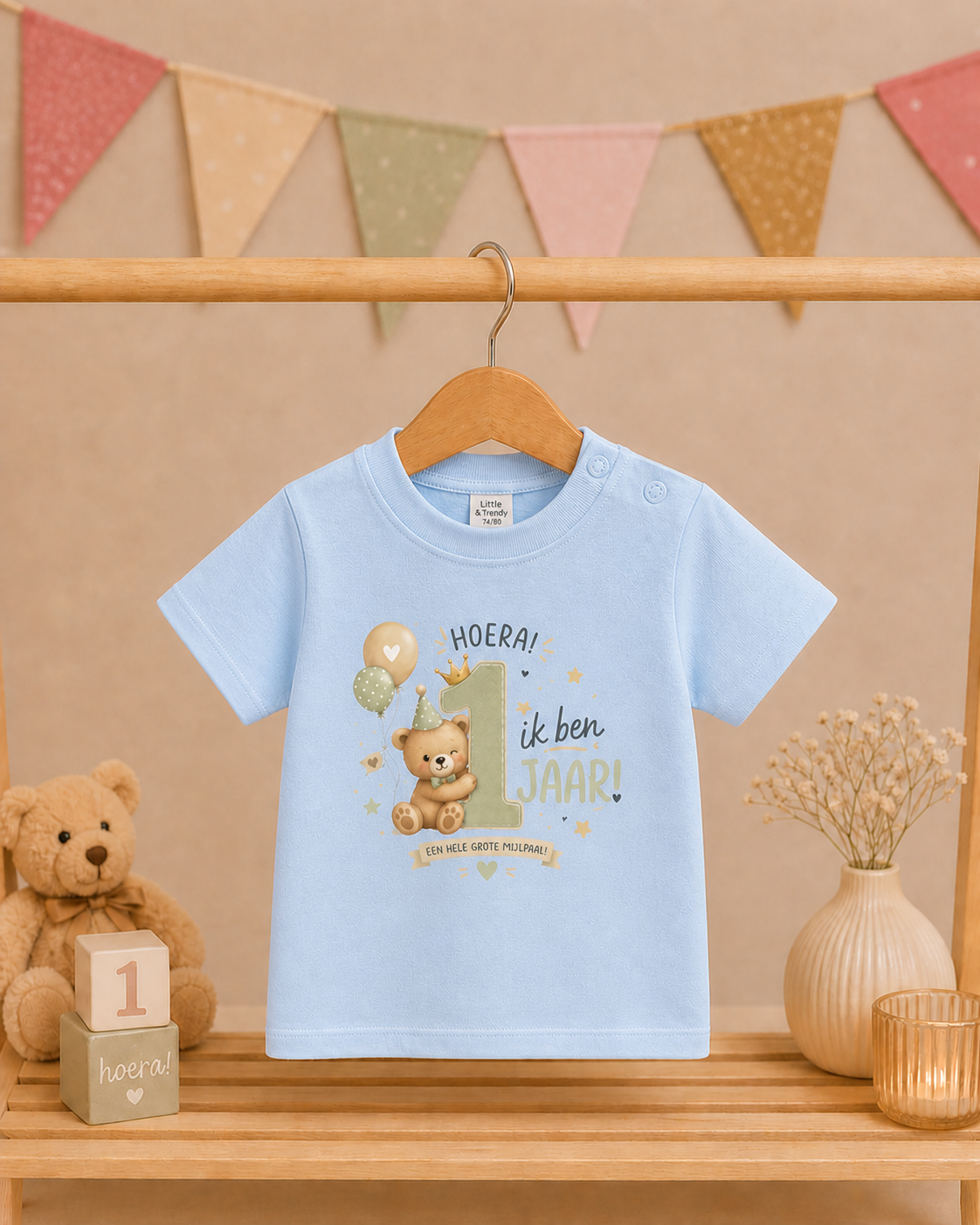 T-shirt "Ik ben 1 jaar!"