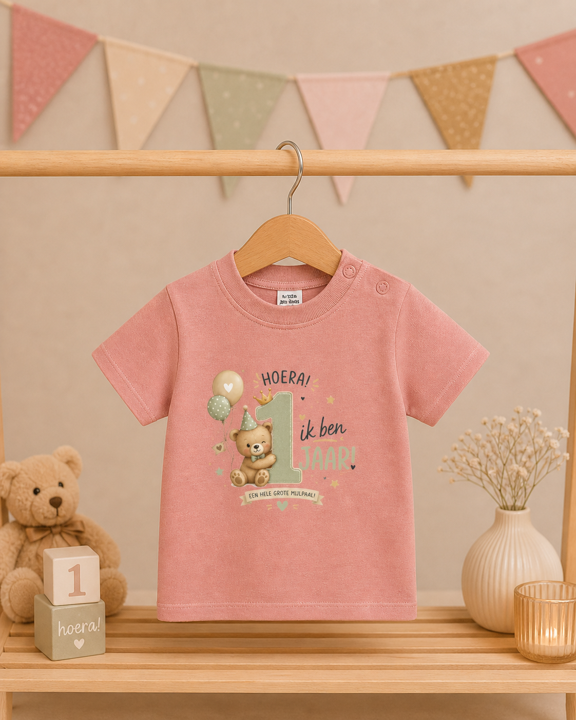 T-shirt "Ik ben 1 jaar!"