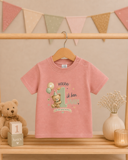 T-shirt "Ik ben 1 jaar!"