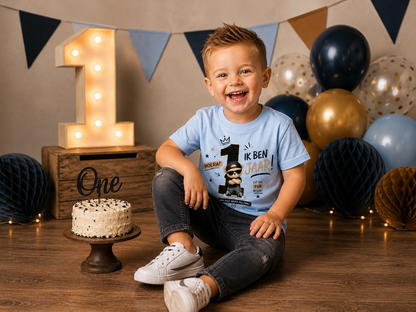 T-shirt "Ik ben 1 jaar!" Stoer jongen