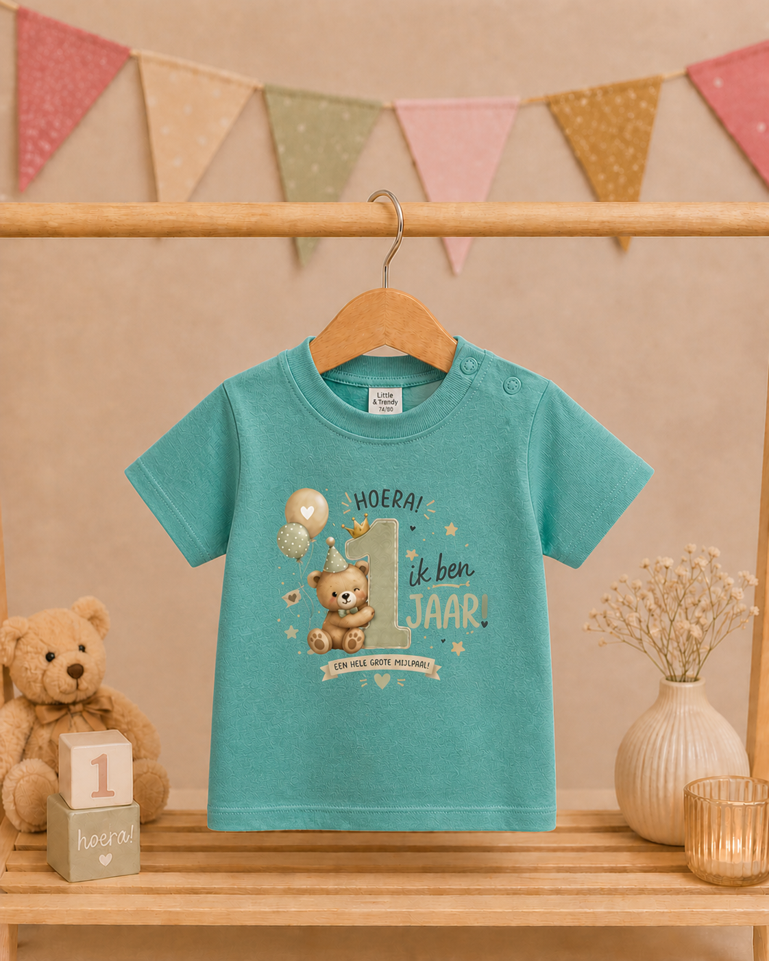 T-shirt "Ik ben 1 jaar!"