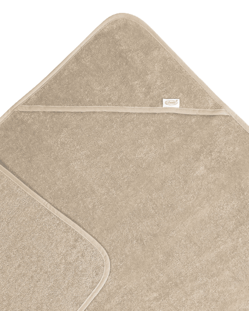 Badcape met naam - Cream