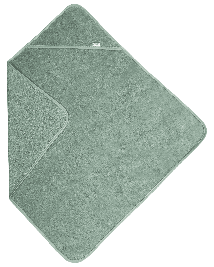 Badcape met naam - Sage Green