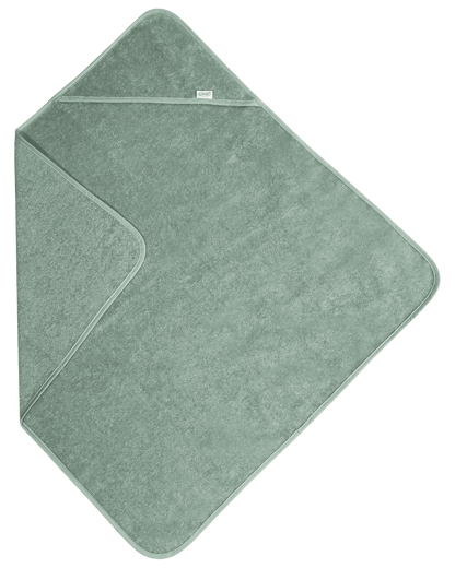 Badcape met naam - Sage Green