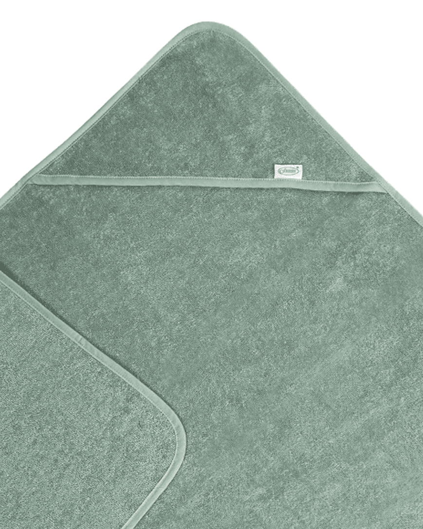 Badcape met naam - Sage Green