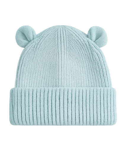Baby Beanie met Naam - Dusty Turquoise