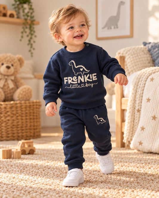 Baby Joggingpakje met Naam — French Navy