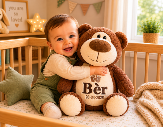 Bruine Beer Knuffel met Naam