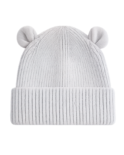 Baby Beanie met Naam - Cloud Grey