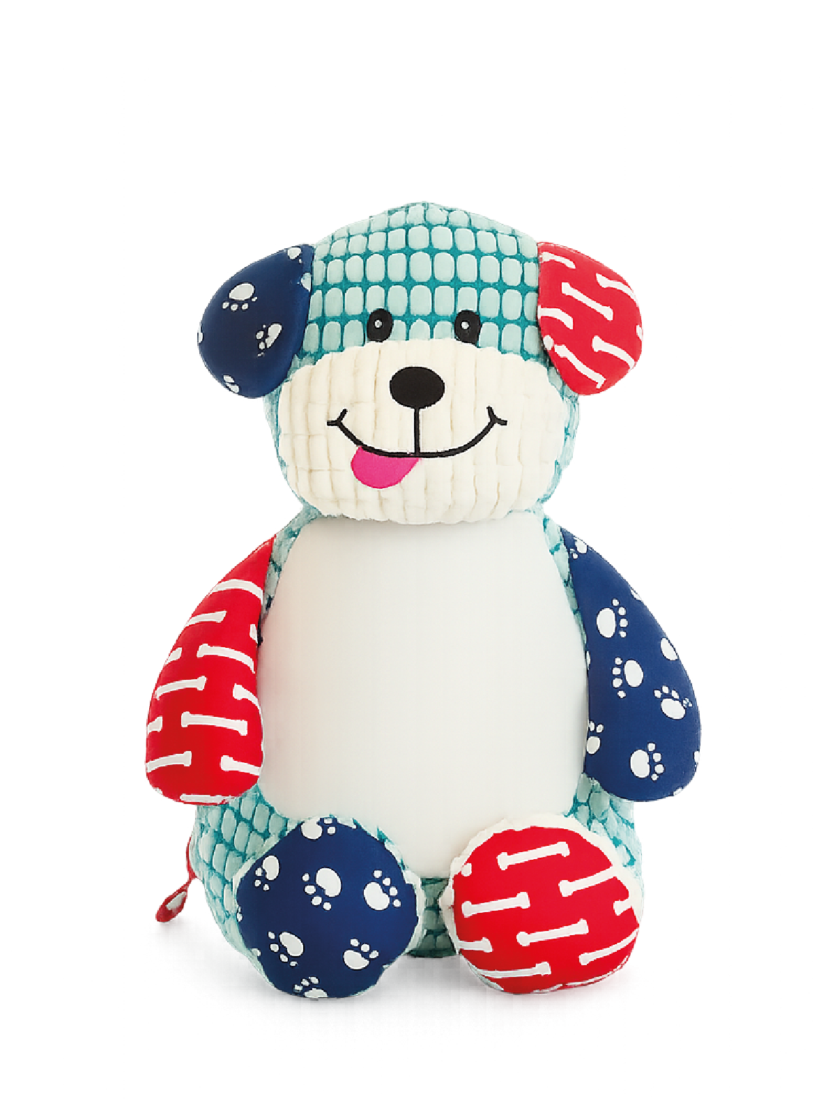 Gepersonaliseerde Harlekijn Hond Knuffel 2 met Naam – Geborduurd