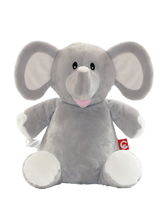Gepersonaliseerde Olifant Knuffel met Naam – Geborduurd