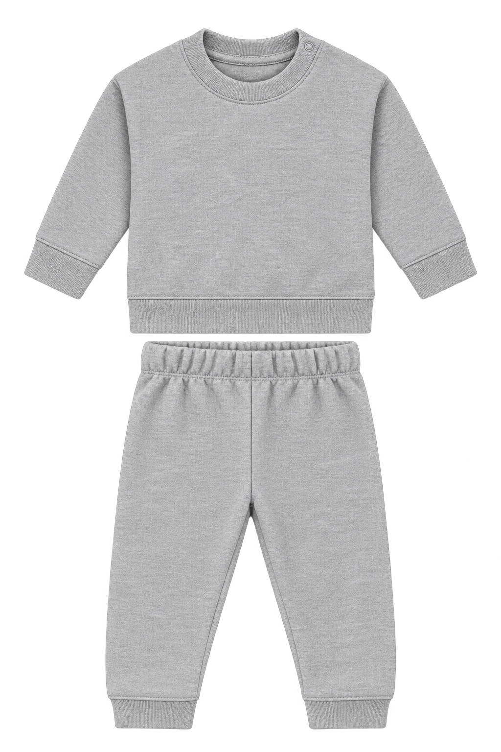 Baby Joggingpakje met Naam — Heather Grey
