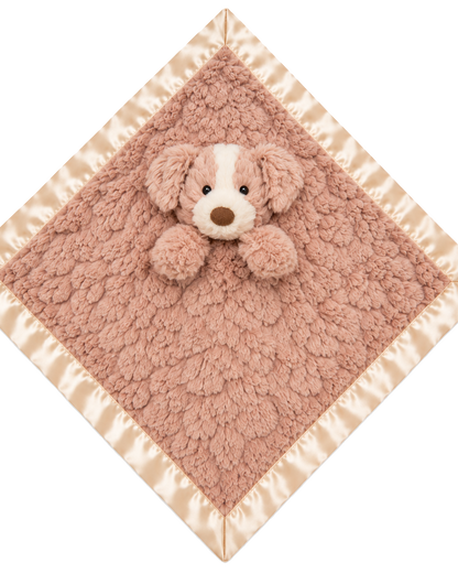 Hond Knuffeldoekje Naam – Geborduurd Baby- & Kraamcadeau