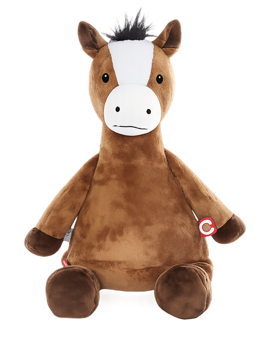 Gepersonaliseerde Paard Knuffel met Naam – Geborduurd