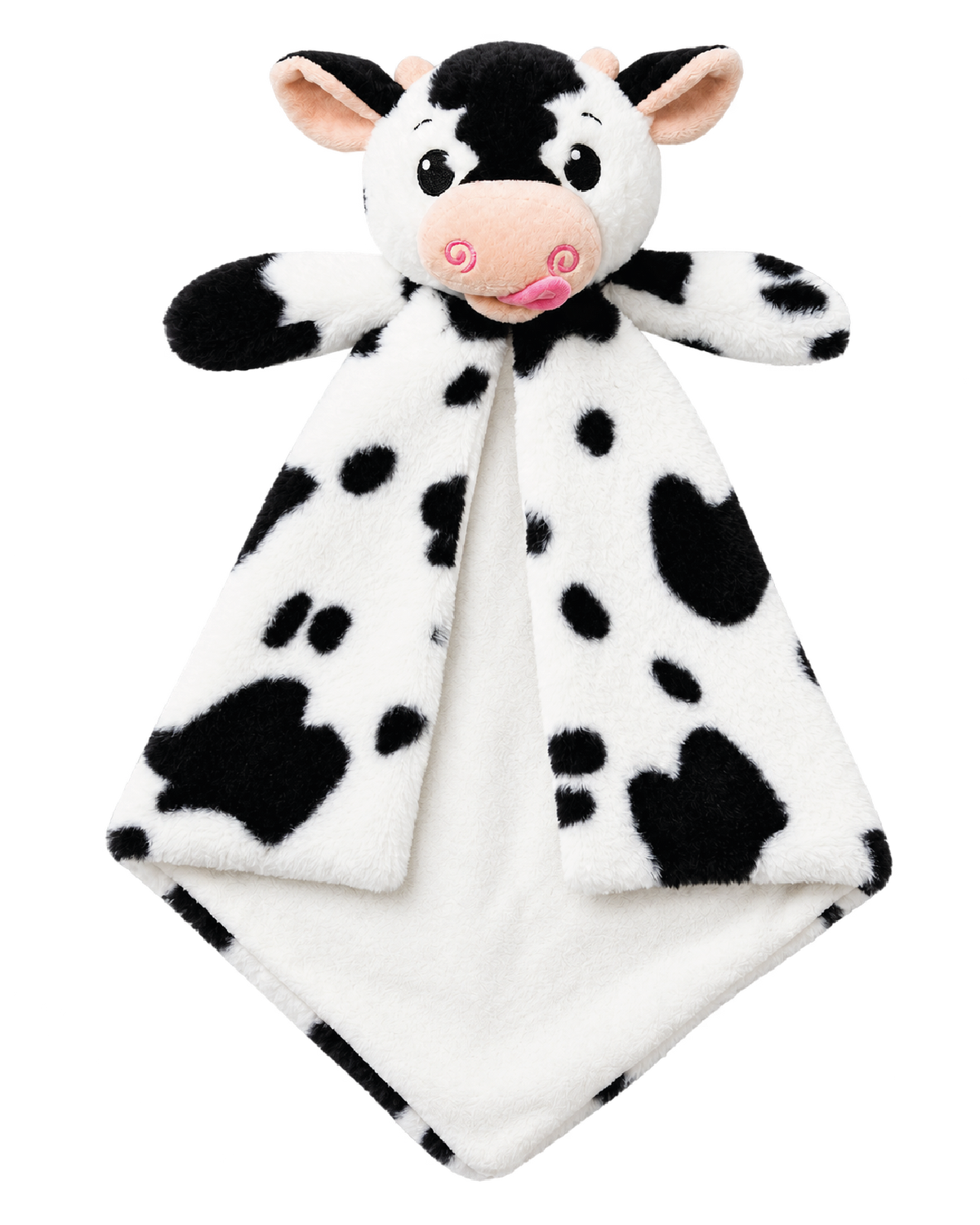Koe Knuffeldoekje Naam – Geborduurd Baby- & Kraamcadeau
