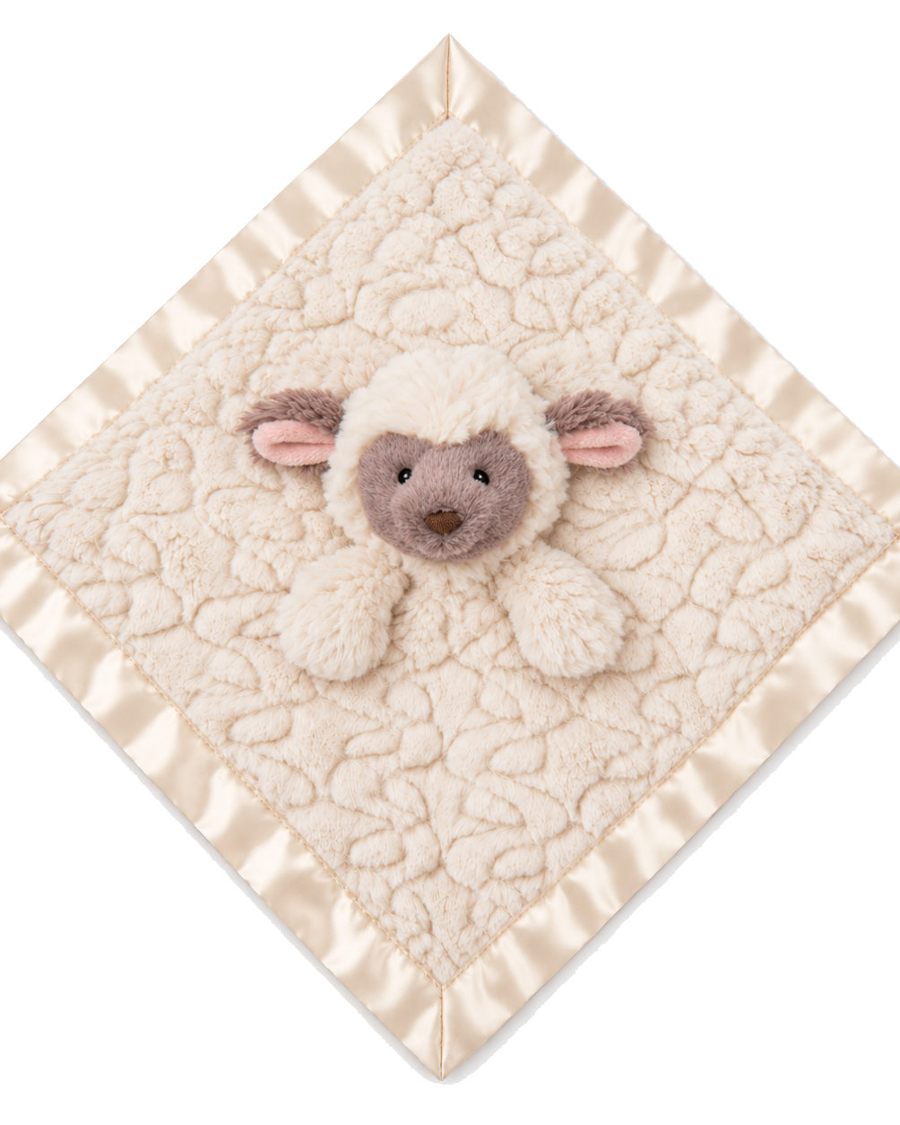 Lammetje II Knuffeldoekje Naam – Geborduurd Baby- & Kraamcadeau