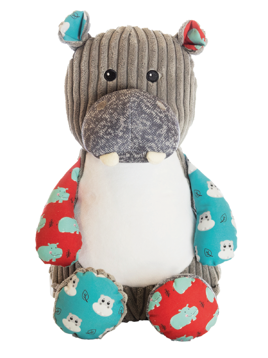 Gepersonaliseerde Nijlpaard Knuffel met Naam – Geborduurd