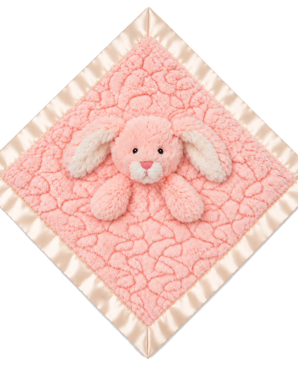 Blush konijn Knuffeldoekje Naam – Geborduurd Baby- & Kraamcadeau