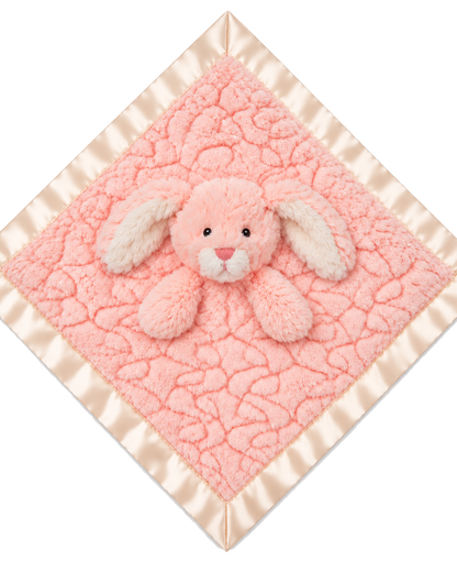 Blush konijn Knuffeldoekje Naam – Geborduurd Baby- & Kraamcadeau