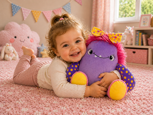 Roze Monster Knuffel met Naam