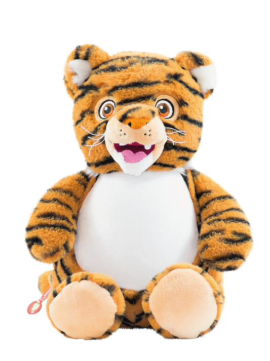 Gepersonaliseerde Tijger Knuffel met Naam – Geborduurd