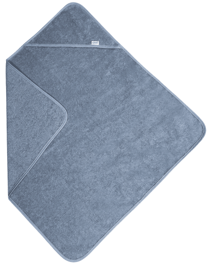 Badcape met naam - Grey/Blue