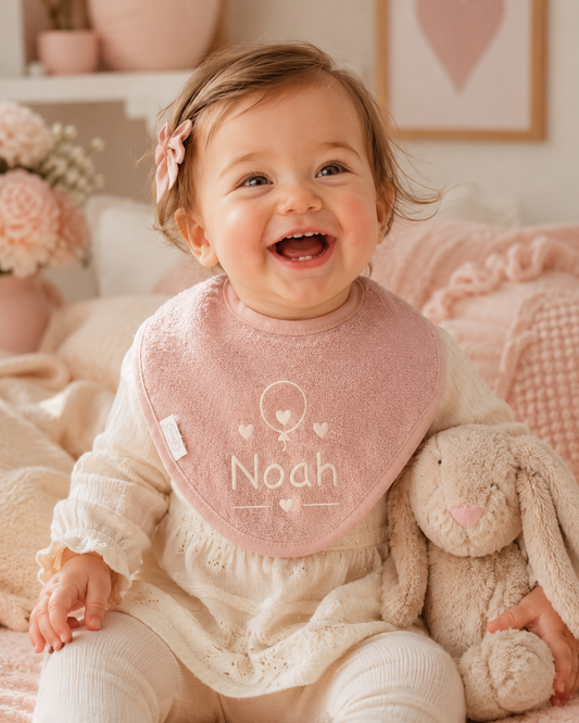 Bandana Slab met naam - Blush