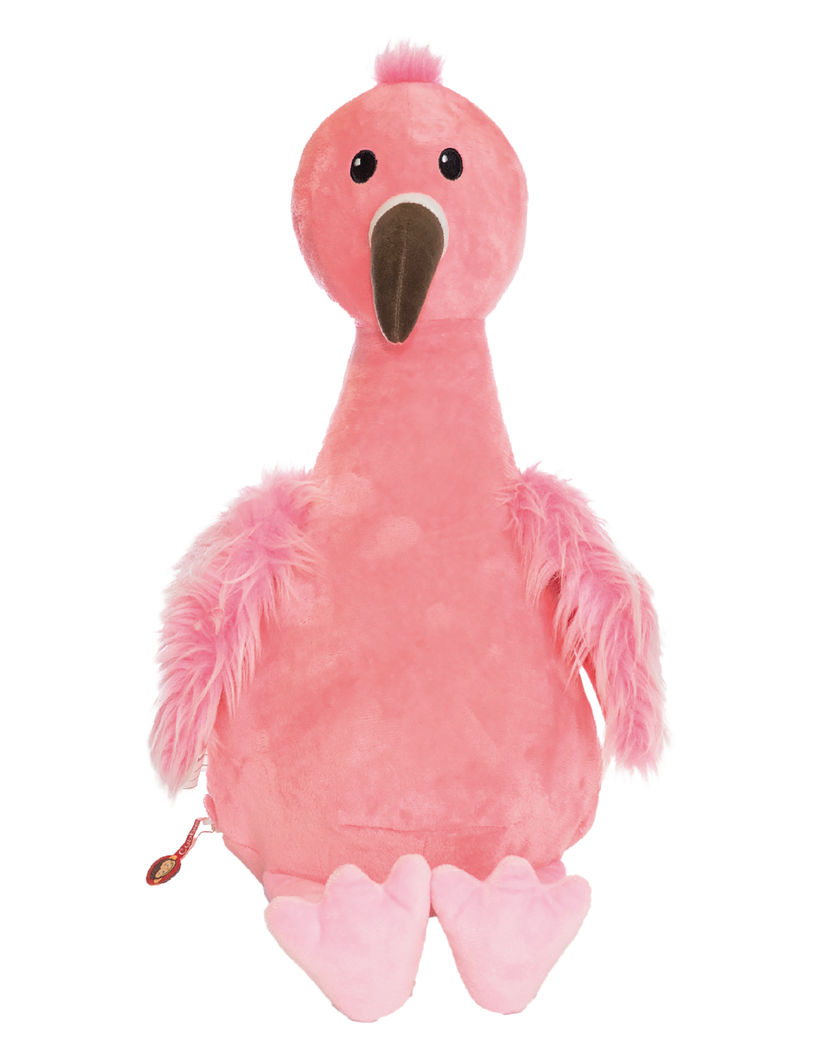 Gepersonaliseerde flamingo knuffel met geborduurde naam
