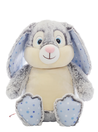 Gepersonaliseerde konijn knuffel met geborduurde naam