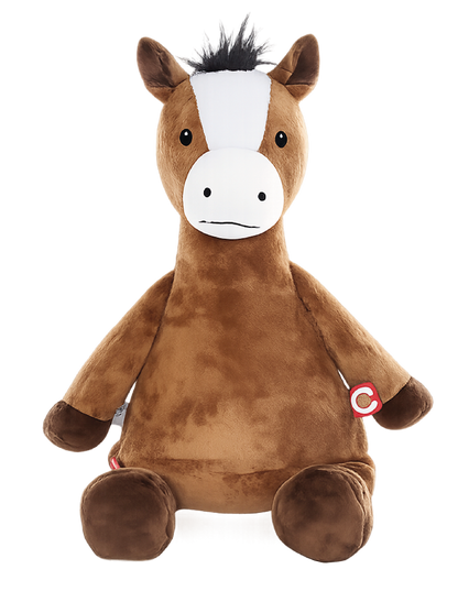 Gepersonaliseerde paard knuffel met geborduurde naam