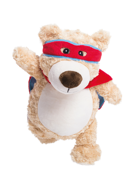 Gepersonaliseerde super beer knuffel met geborduurde naam