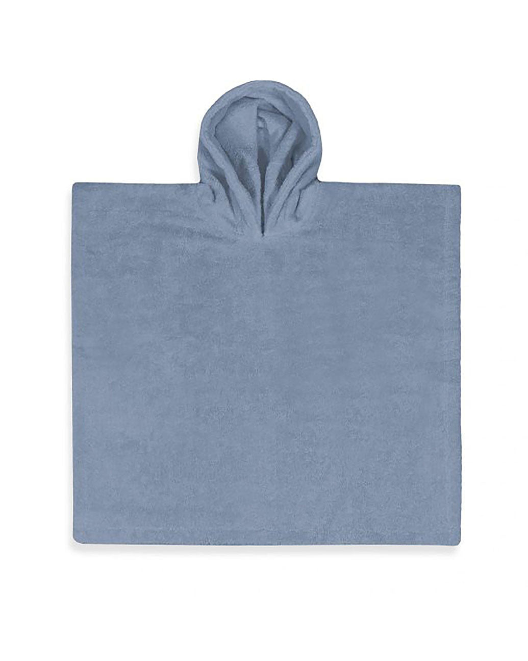 Baby Badponcho met Naam — Grey/Blue