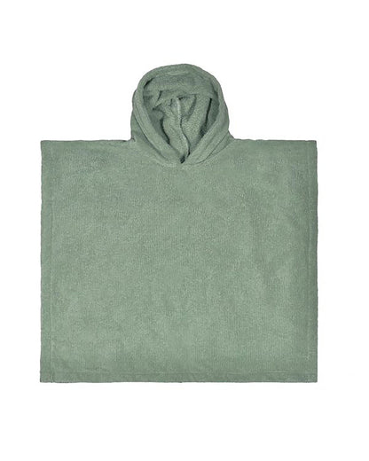 Badponcho met Naam — Stone Green